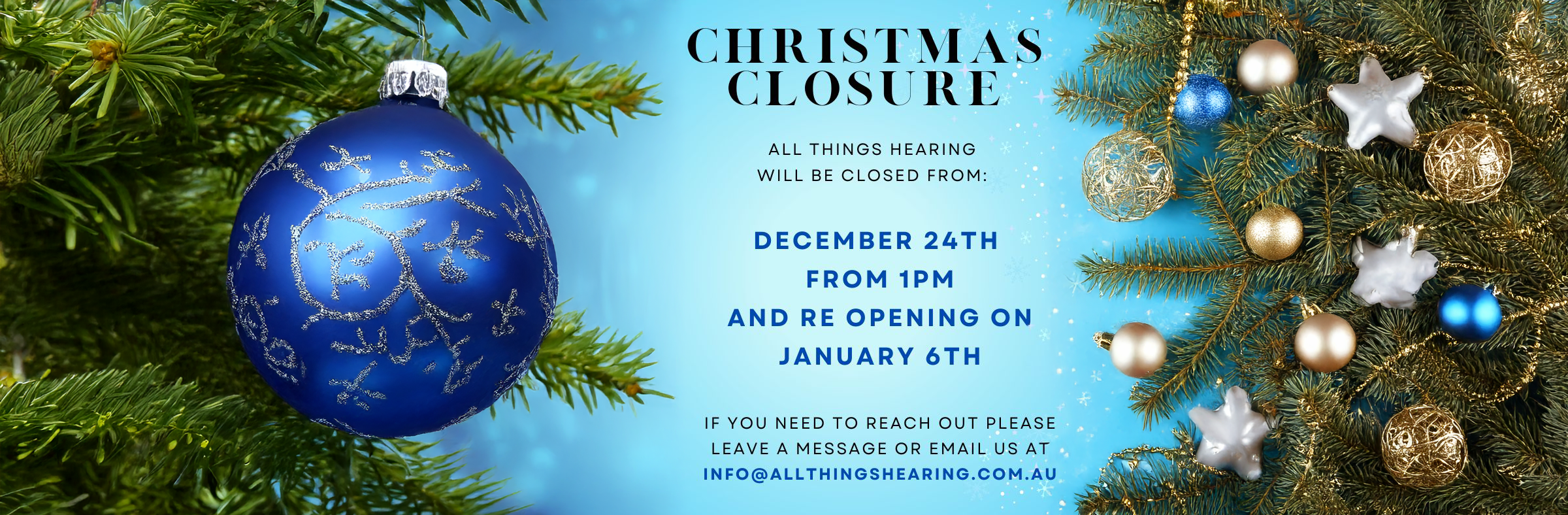 Christmas Closure